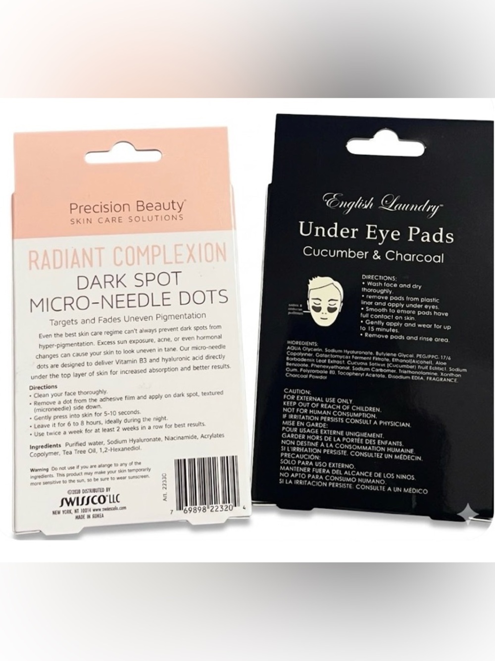 K-Beauty Bundle: Precision Beauty Microneedle Dots & English Laundry Eye Pads - Picture 2 of 3